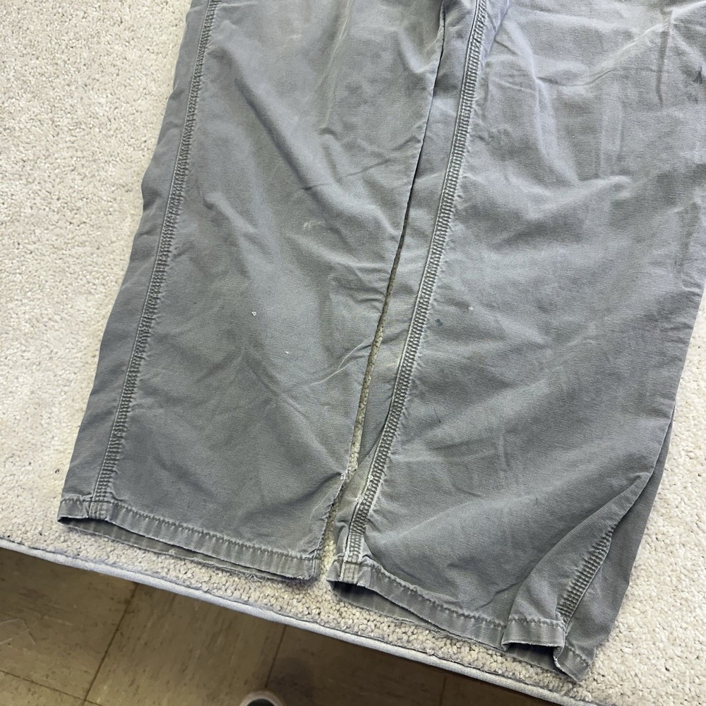 Carhartt Canvas Work Cargo Pants Mens Grey 40x30 B151-FAT Utility - Picture 10 of 12